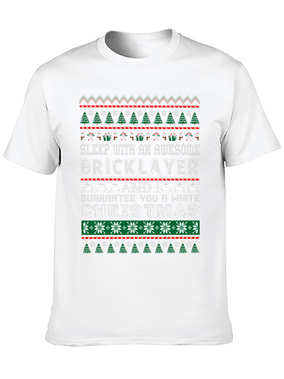 Awesome Bricklayer Ugly Christmas Sweater T-Shirt
