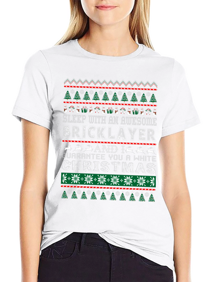 Awesome Bricklayer Ugly Christmas Sweater T-Shirt