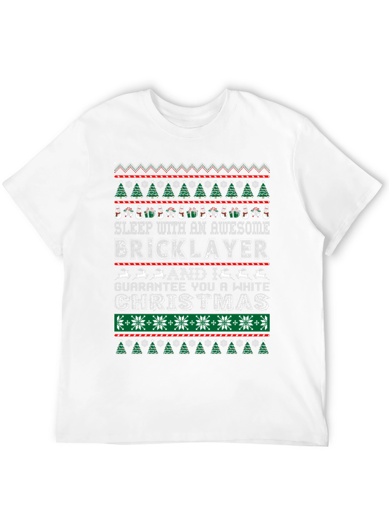 Awesome Bricklayer Ugly Christmas Sweater T-Shirt