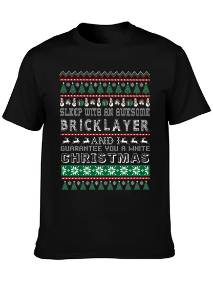 Awesome Bricklayer Ugly Christmas Sweater T-Shirt