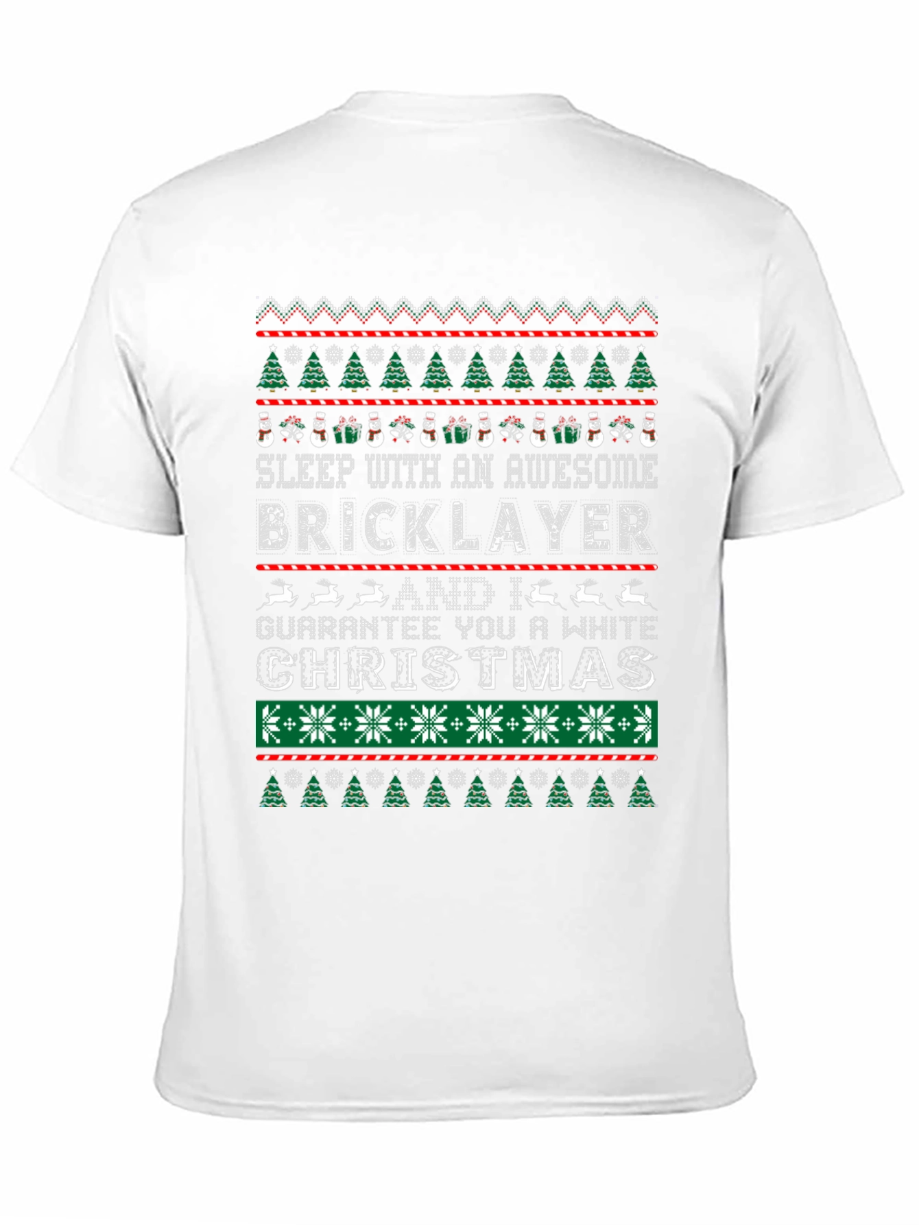 Awesome Bricklayer Ugly Christmas Sweater T-Shirt