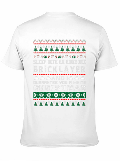 Awesome Bricklayer Ugly Christmas Sweater T-Shirt