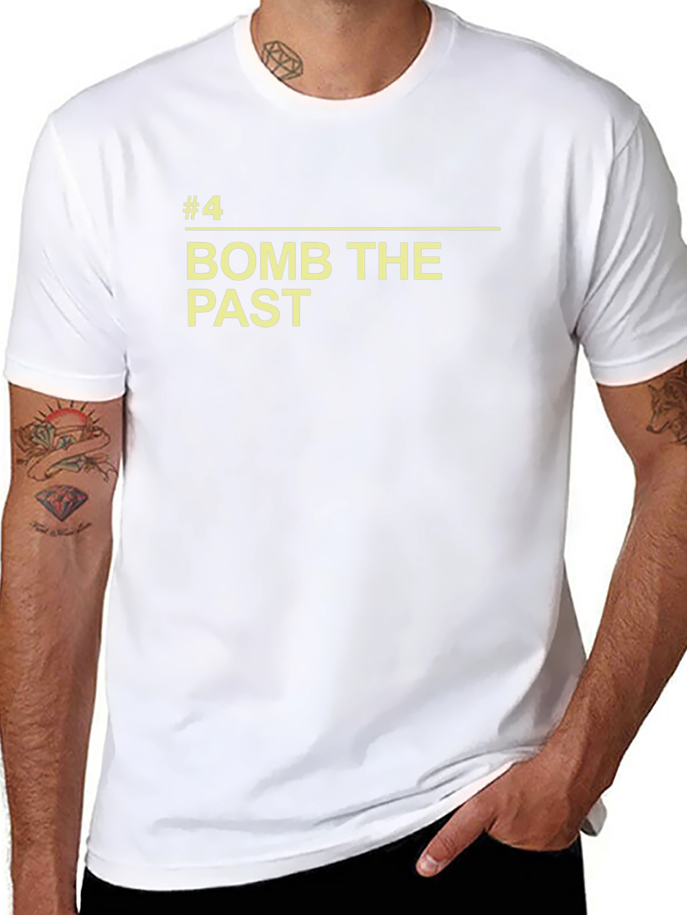 Bomb the Past T-Shirt - Bold Statement Tee