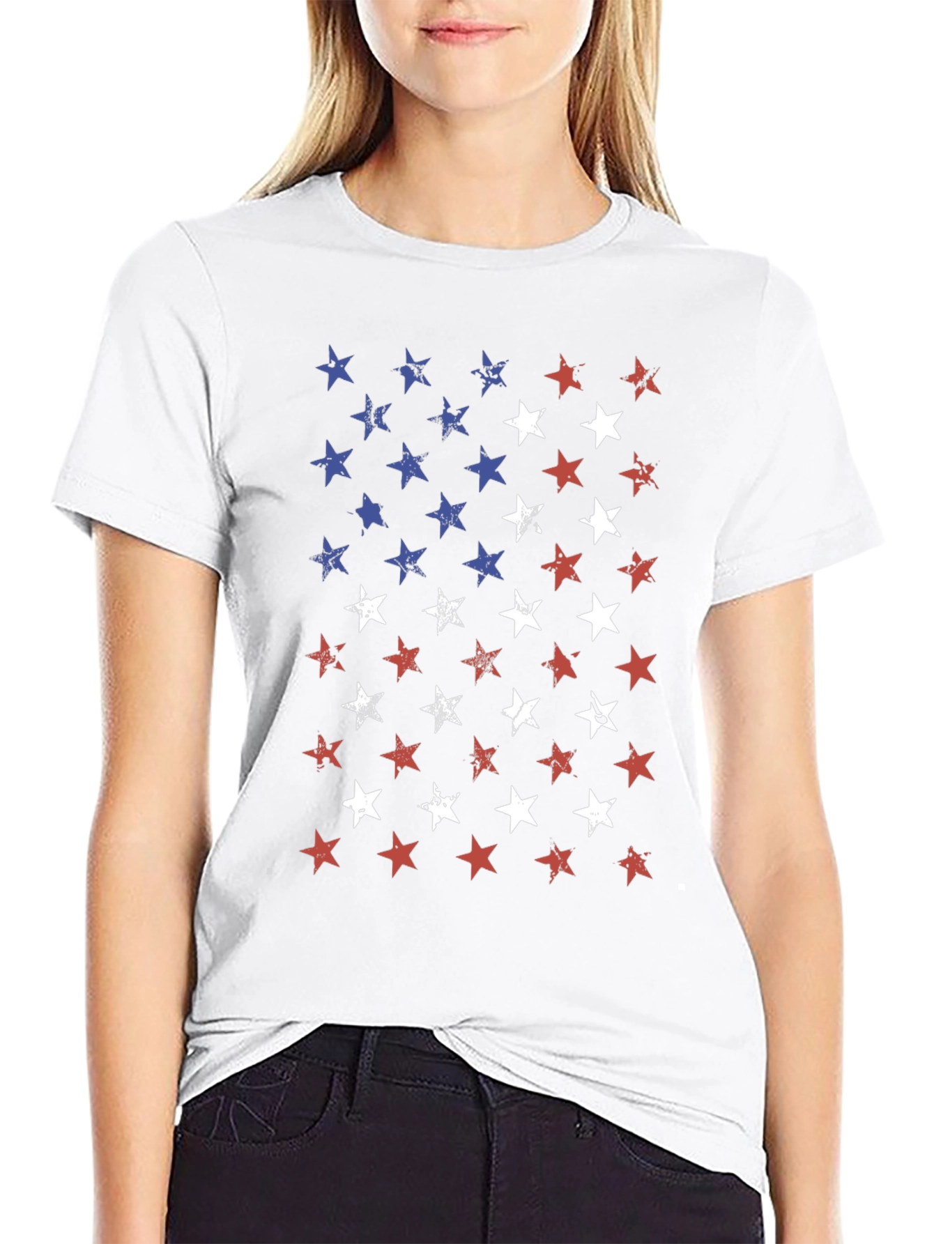 American Flag Star T-Shirt - Patriotic Pride