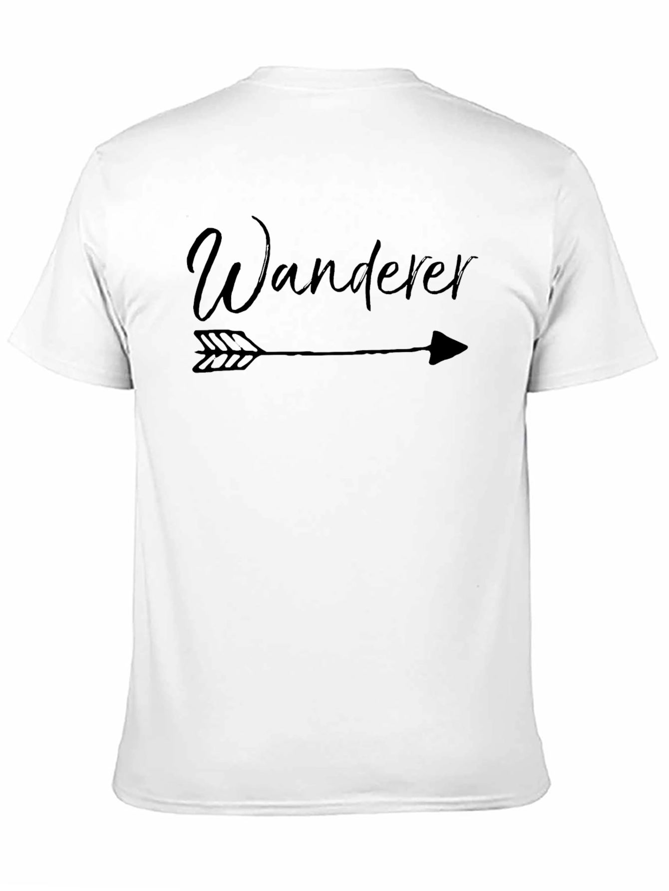 Wanderer Arrow Graphic Tee - Black Casual T-Shirt