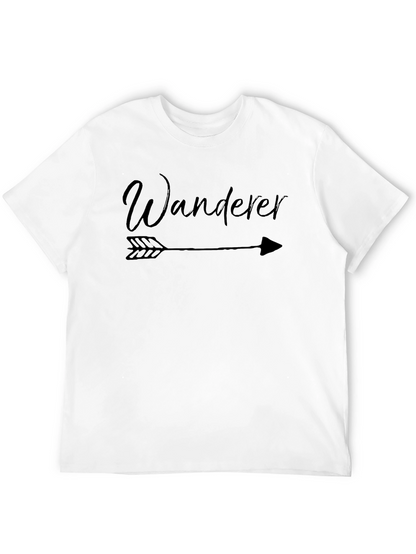 Wanderer Arrow Graphic Tee - Black Casual T-Shirt