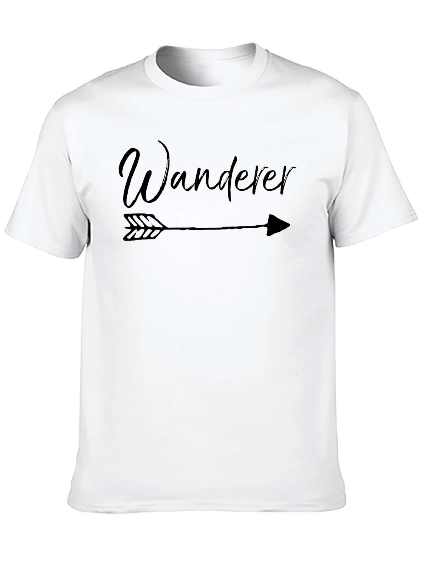 Wanderer Arrow Graphic Tee - Black Casual T-Shirt