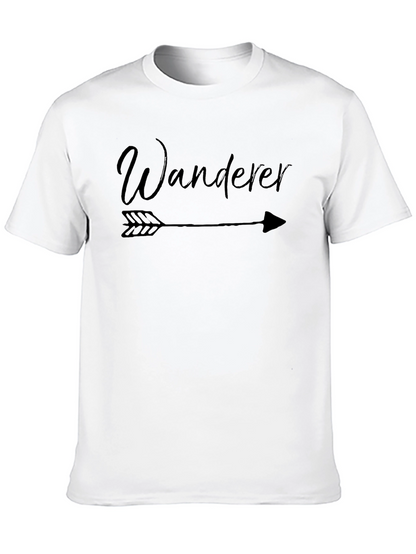 Wanderer Arrow Graphic Tee - Black Casual T-Shirt