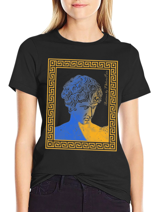 Ukraine Art Tee - Greek Statue Print T-Shirt