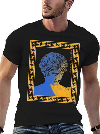 Ukraine Art Tee - Greek Statue Print T-Shirt
