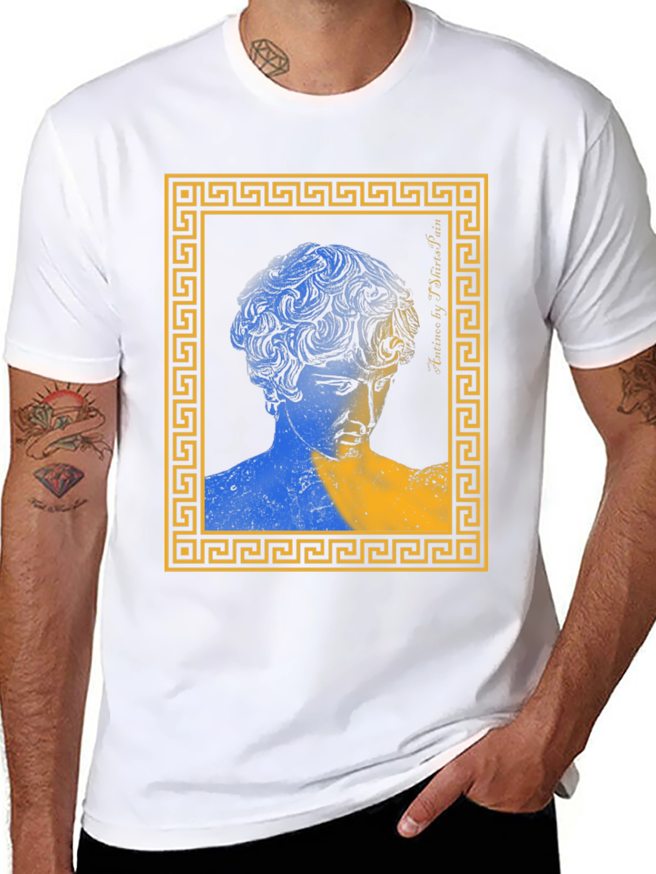 Ukraine Art Tee - Greek Statue Print T-Shirt