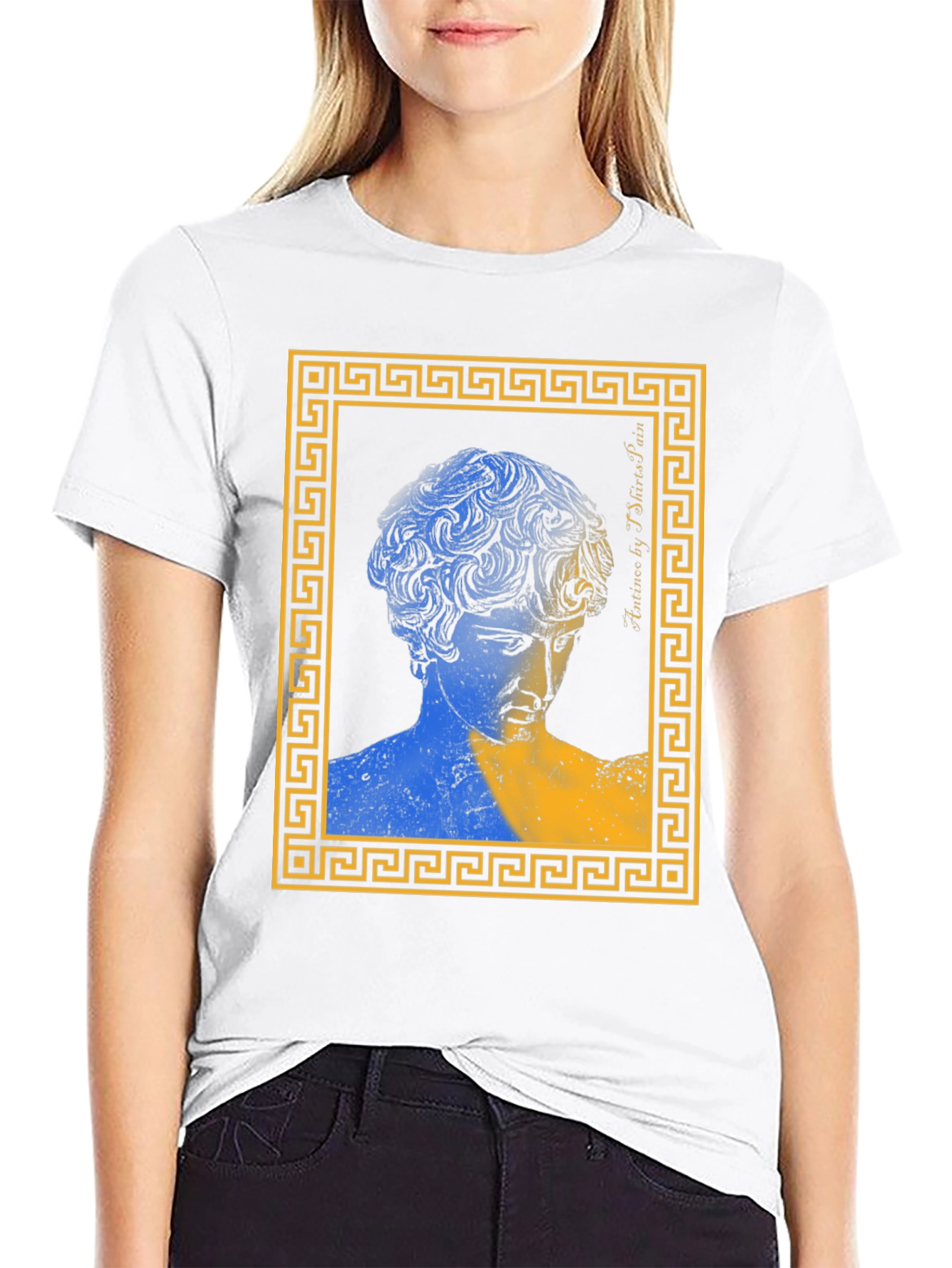Ukraine Art Tee - Greek Statue Print T-Shirt