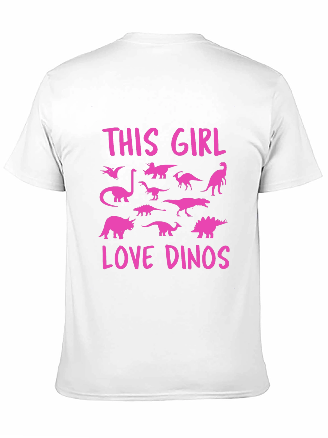 This Girl Love Dinos T-Shirt Black