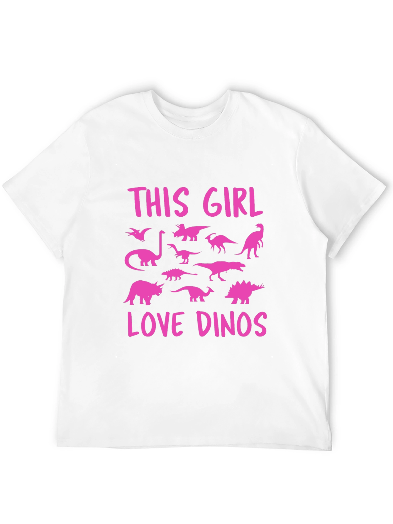 This Girl Love Dinos T-Shirt Black