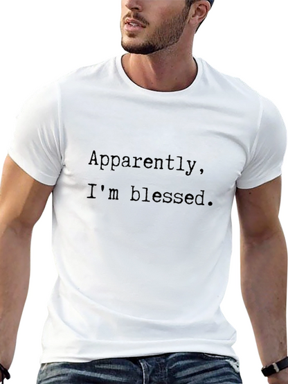 Apparently Im Blessed Graphic Tee - Black