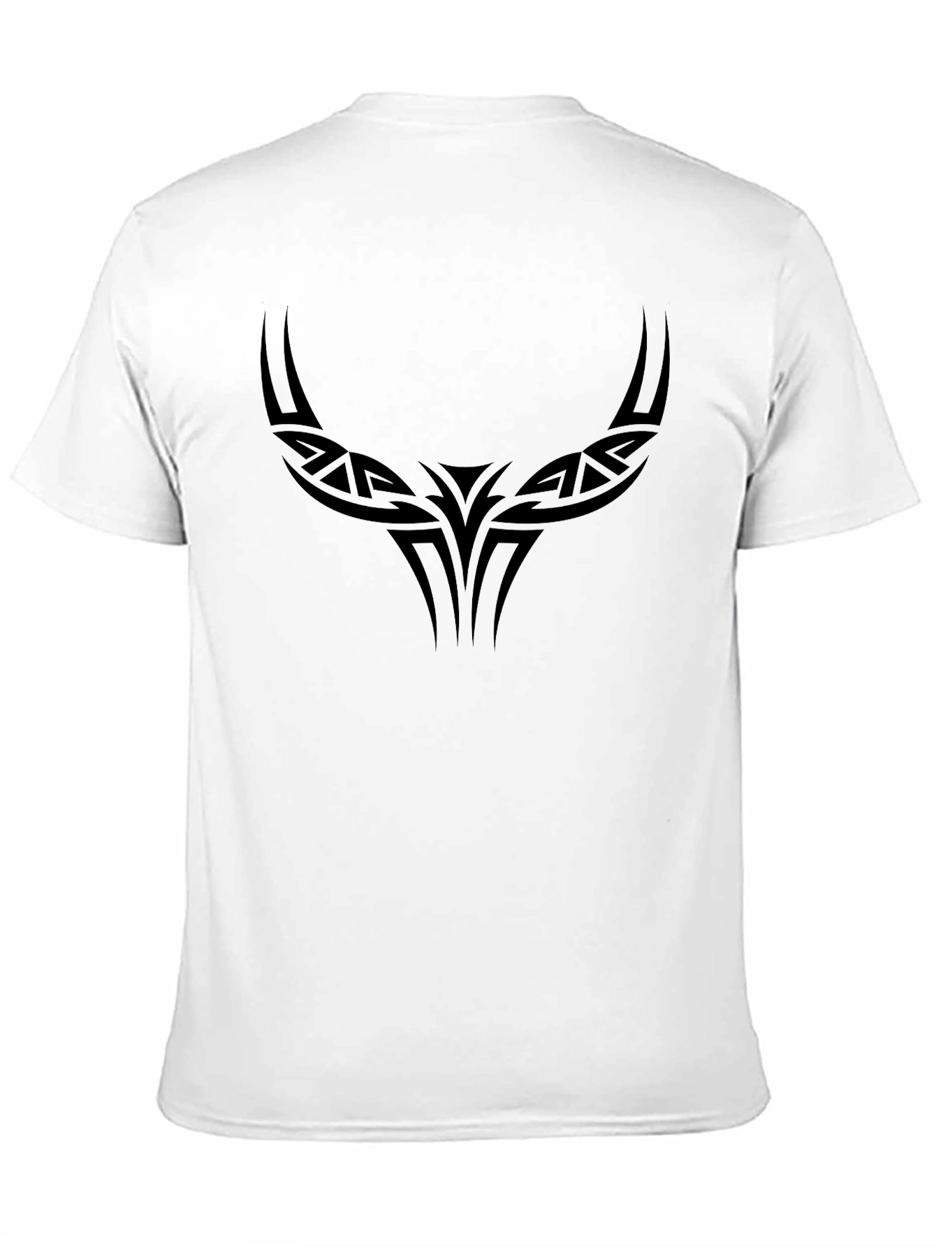 Tribal Bull Graphic Black T-Shirt