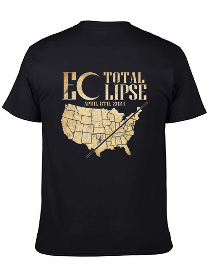 Total Eclipse April 8th 2024 USA Map T-Shirt