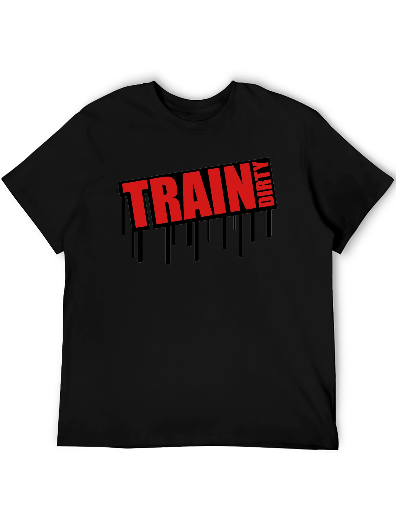 Train Dirty Graphic Tee - Mens Black T-Shirt