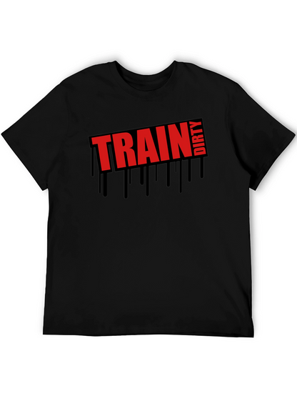 Train Dirty Graphic Tee - Mens Black T-Shirt