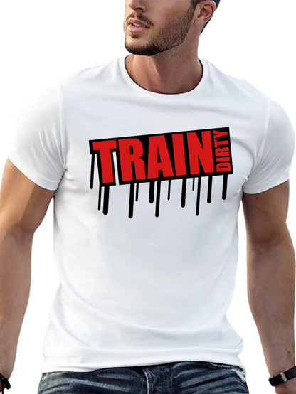 Train Dirty Graphic Tee - Mens Black T-Shirt