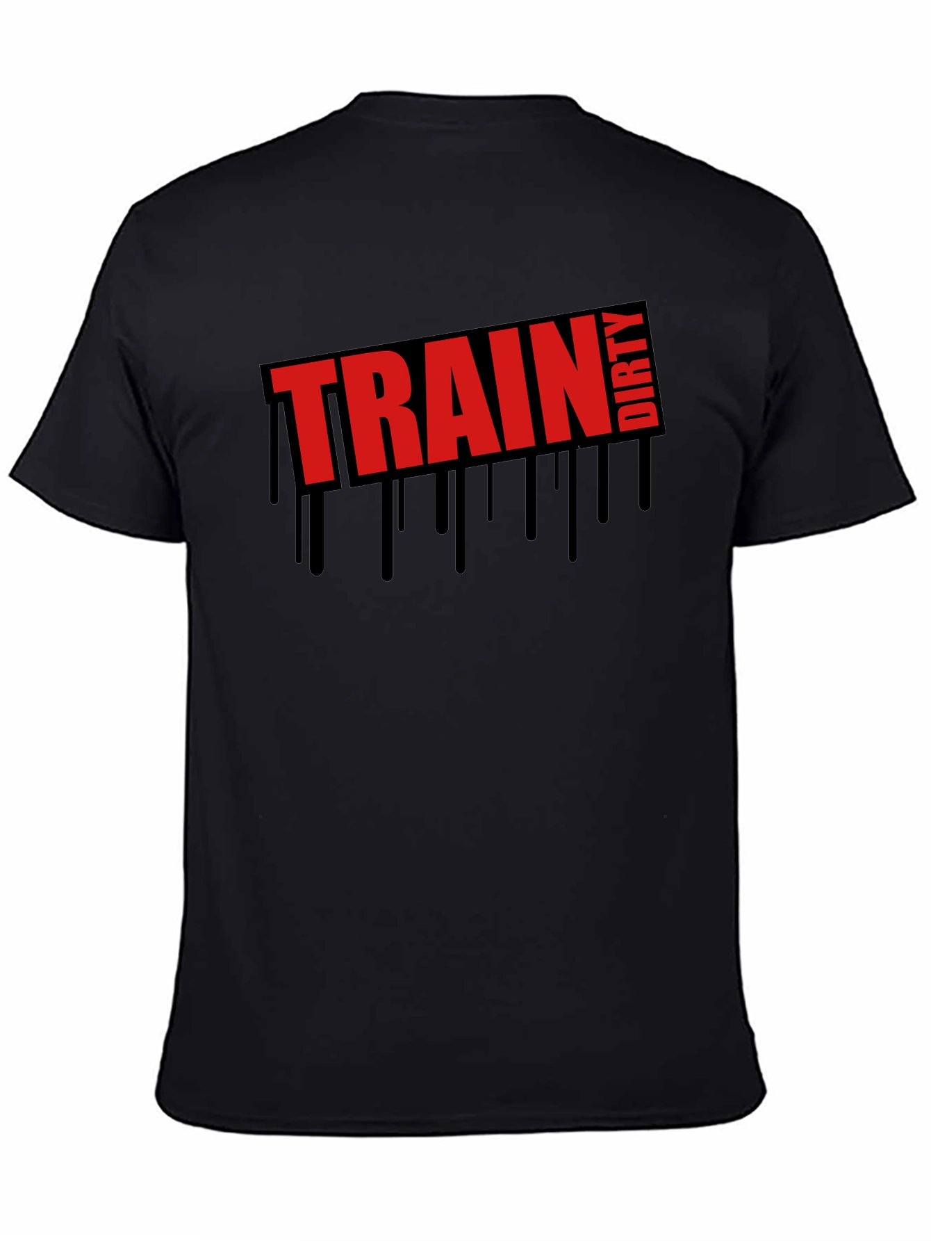 Train Dirty Graphic Tee - Mens Black T-Shirt
