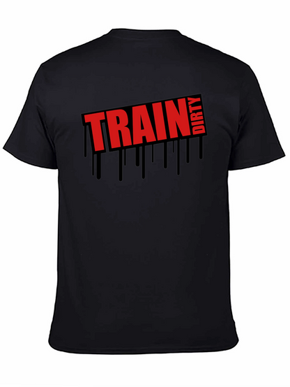 Train Dirty Graphic Tee - Mens Black T-Shirt