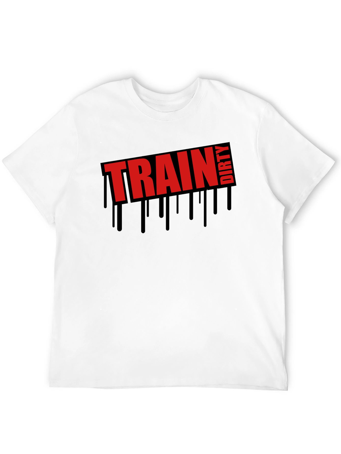 Train Dirty Graphic Tee - Mens Black T-Shirt