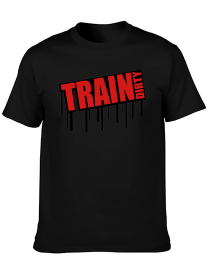 Train Dirty Graphic Tee - Mens Black T-Shirt