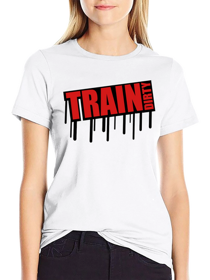 Train Dirty Graphic Tee - Mens Black T-Shirt