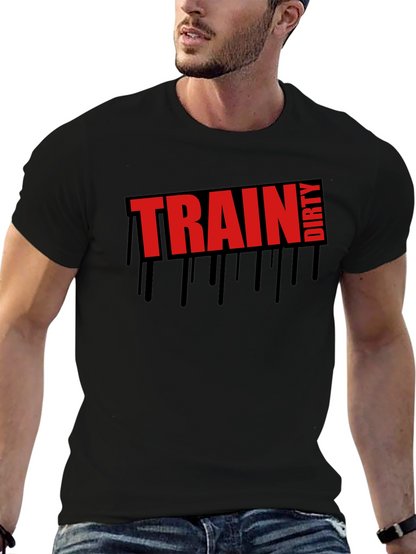 Train Dirty Graphic Tee - Mens Black T-Shirt
