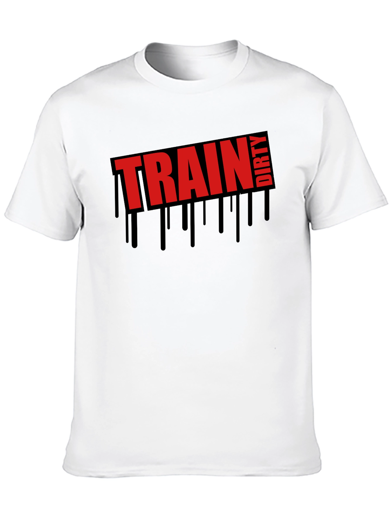 Train Dirty Graphic Tee - Mens Black T-Shirt