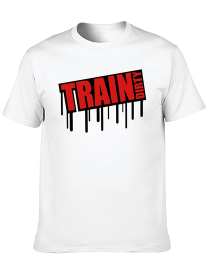 Train Dirty Graphic Tee - Mens Black T-Shirt