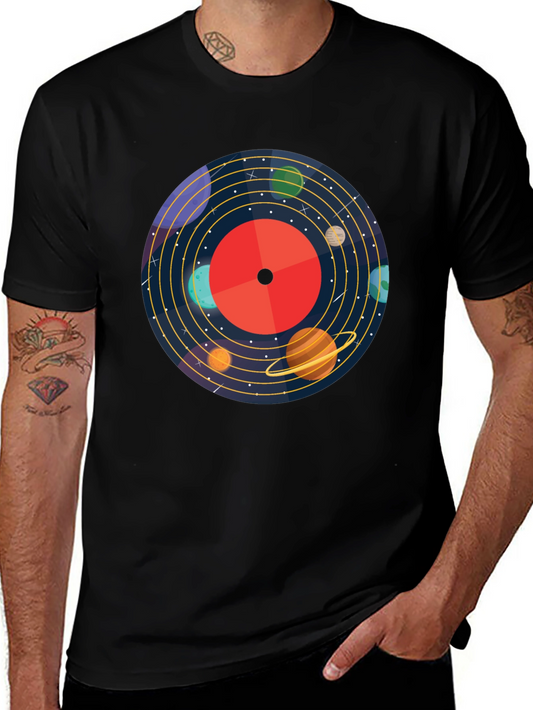 Solar System Record T-Shirt - Unique Space Design