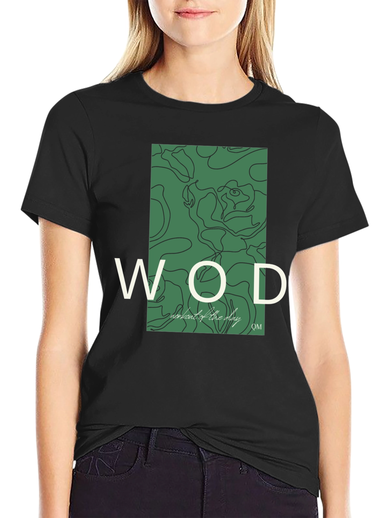 Workout of the Day Graphic Tee - Black