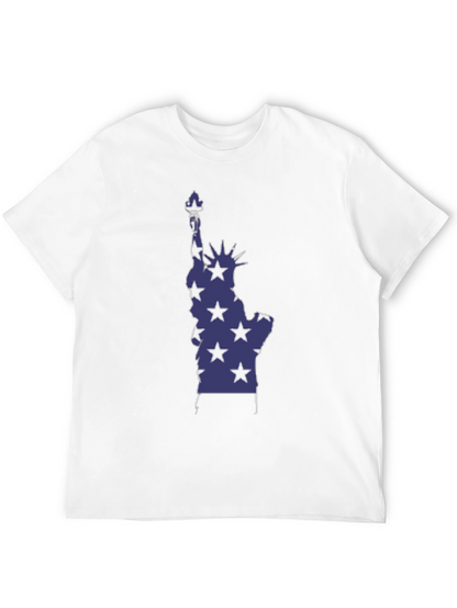 Statue of Liberty Star Graphic Tee - Black