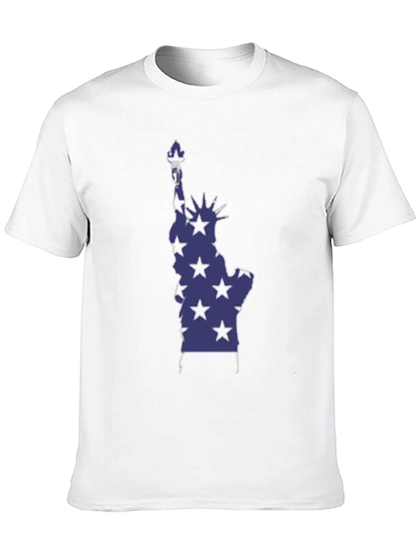 Statue of Liberty Star Graphic Tee - Black