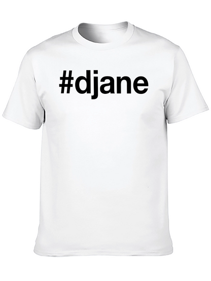 #djane Black Crew Neck T-Shirt - Stylish & Comfy