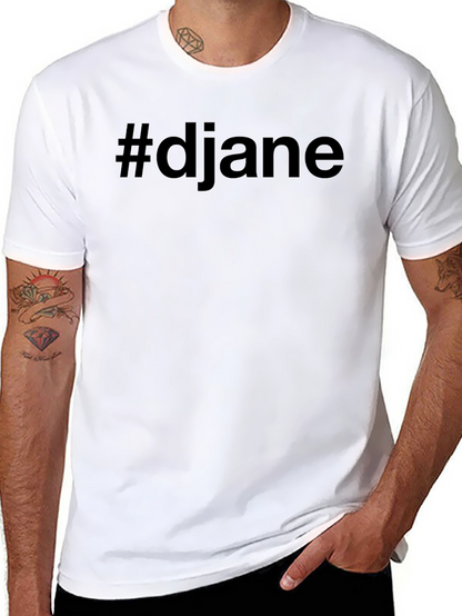 #djane Black Crew Neck T-Shirt - Stylish & Comfy