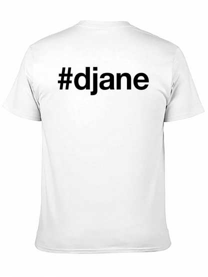 #djane Black Crew Neck T-Shirt - Stylish & Comfy