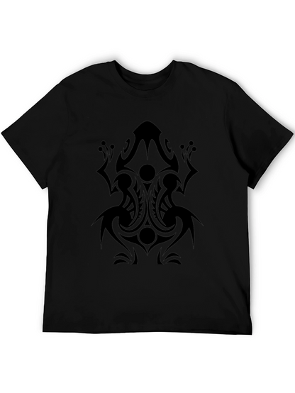Tribal Frog Graphic Tee - Mens Black T-Shirt