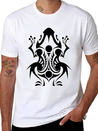 Tribal Frog Graphic Tee - Mens Black T-Shirt