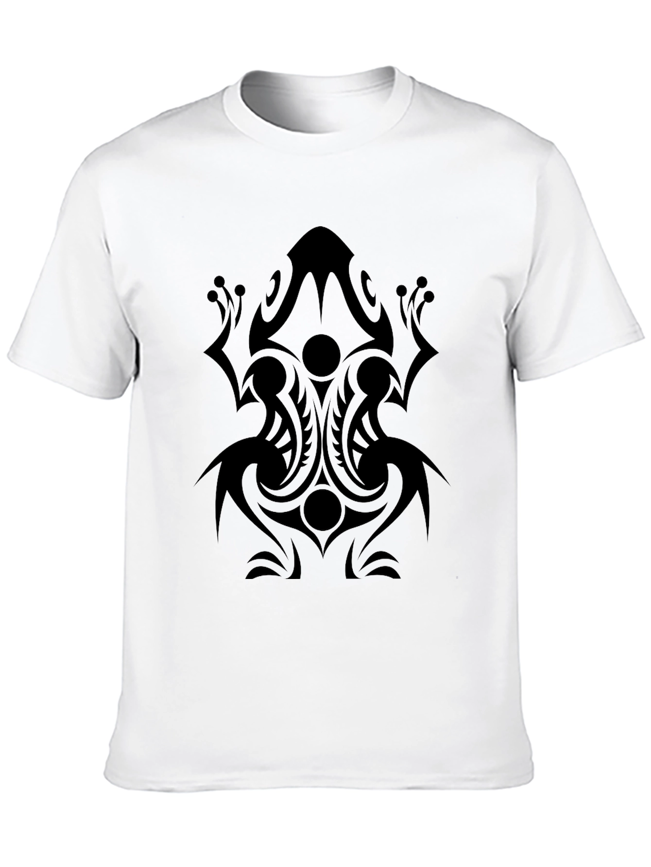 Tribal Frog Graphic Tee - Mens Black T-Shirt