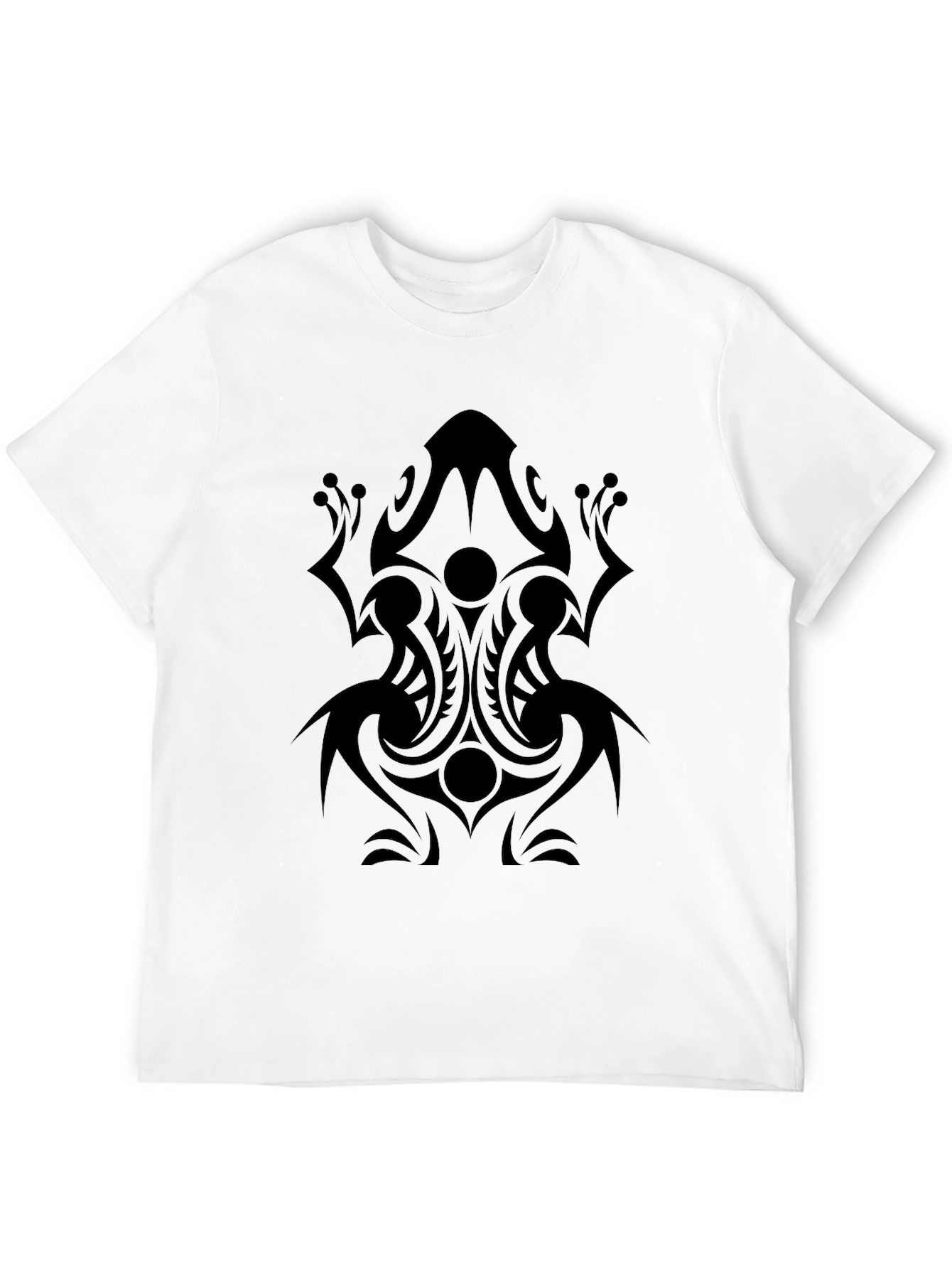Tribal Frog Graphic Tee - Mens Black T-Shirt