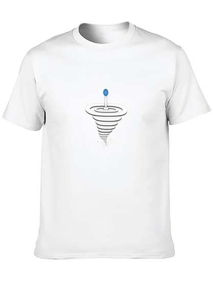 Spiral Illusion Graphic T-Shirt - Modern Style