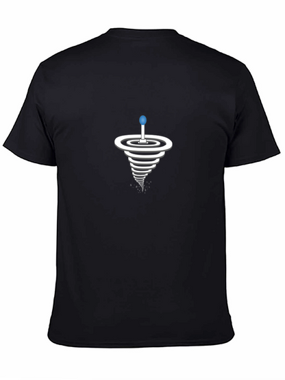 Spiral Illusion Graphic T-Shirt - Modern Style