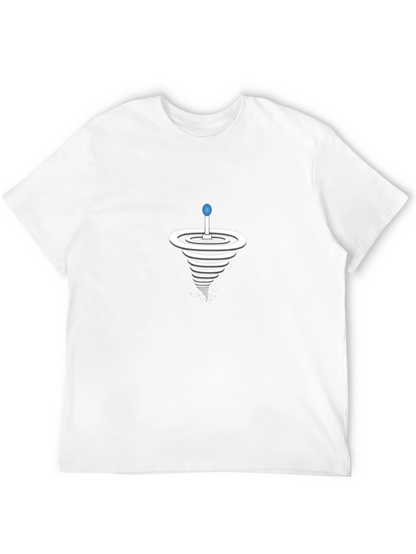 Spiral Illusion Graphic T-Shirt - Modern Style