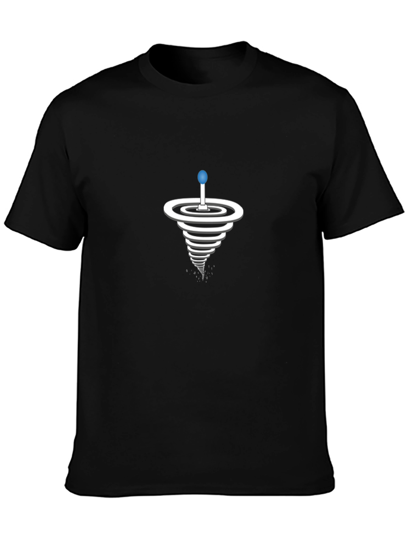 Spiral Illusion Graphic T-Shirt - Modern Style