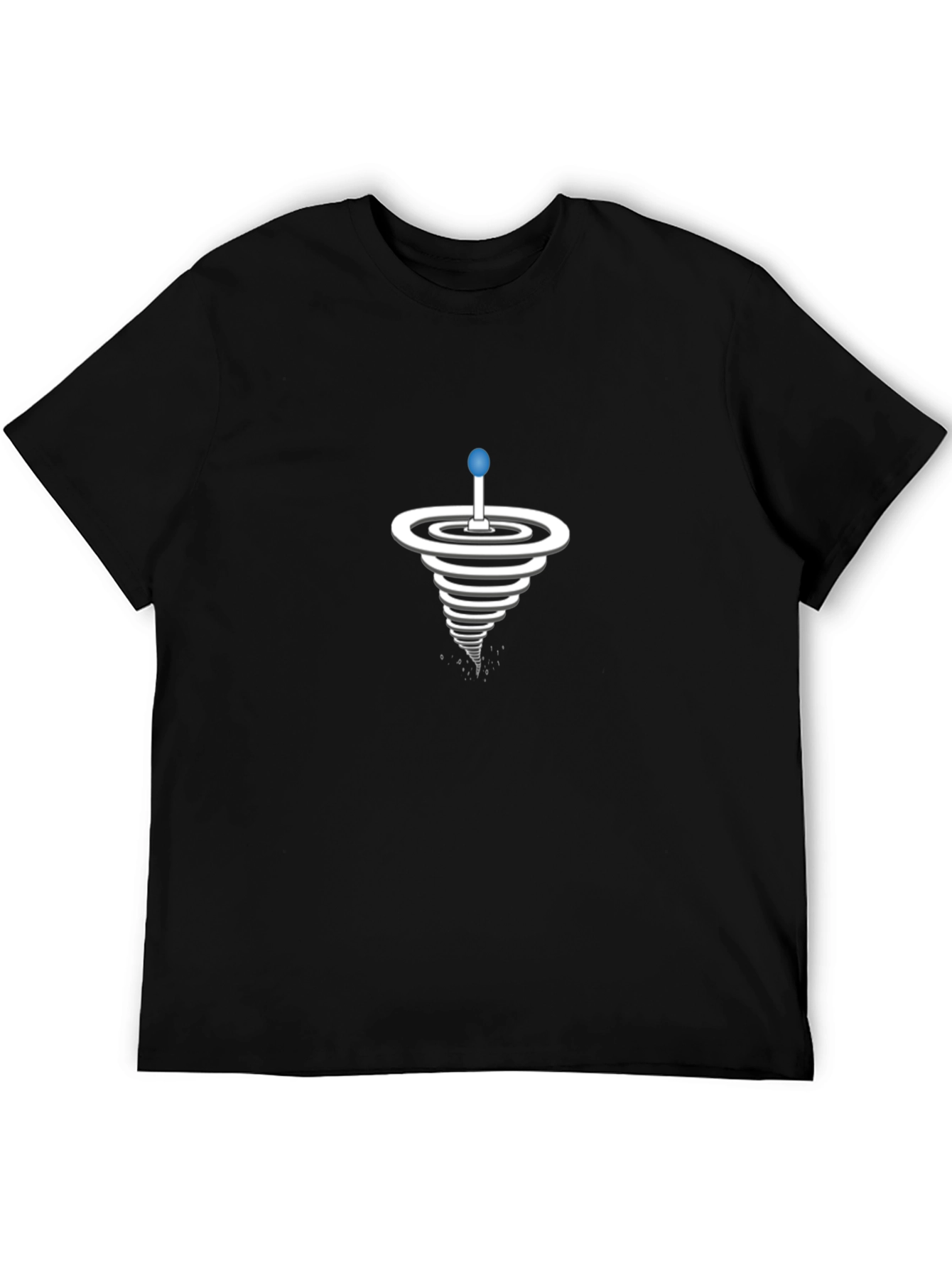 Spiral Illusion Graphic T-Shirt - Modern Style