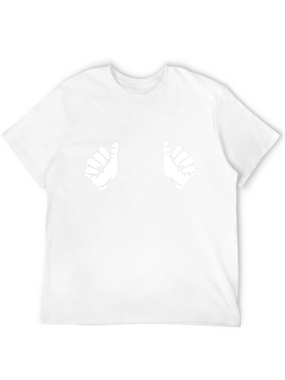 Thumbs Up Graphic Tee - Funny Novelty Shirt