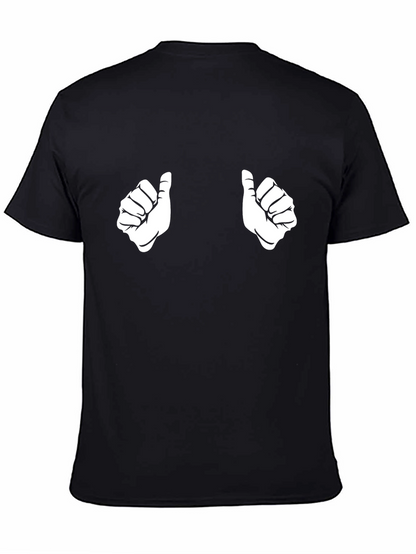 Thumbs Up Graphic Tee - Funny Novelty Shirt